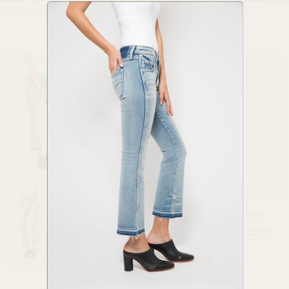 AMO Jane crop flare jeans in Blue Bell style - Picture 2 of 16